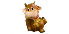 Магнит Коровка коричневая